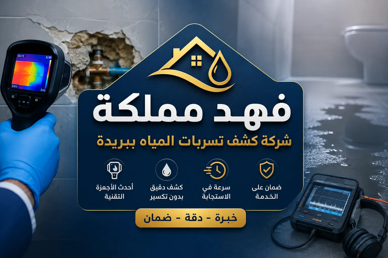 شركة كشف تسربات المياه ببريدة