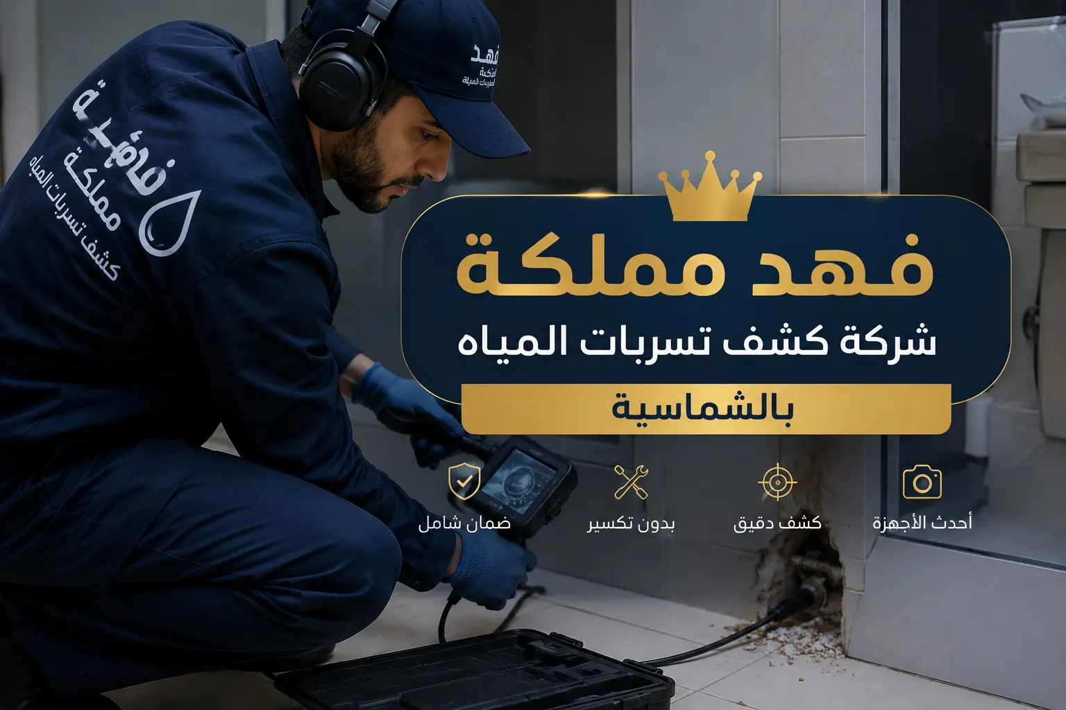 كشف تسربات المياة بالشماسية