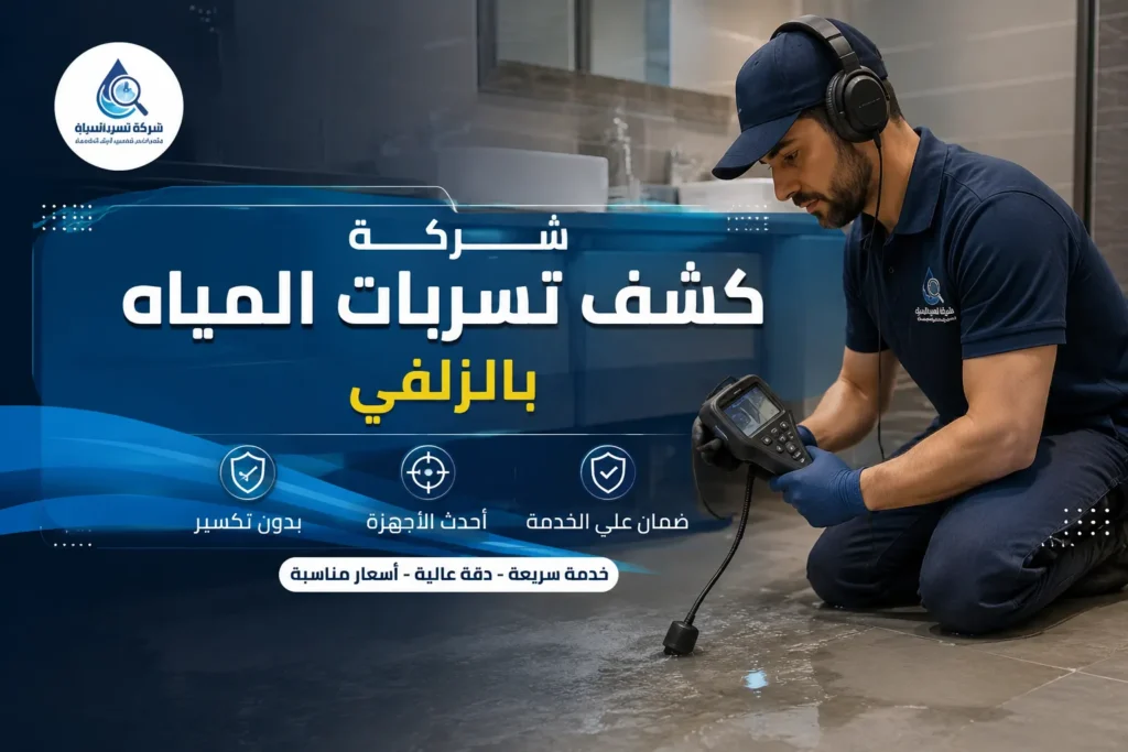 كشف تسربات المياه بالزلفي