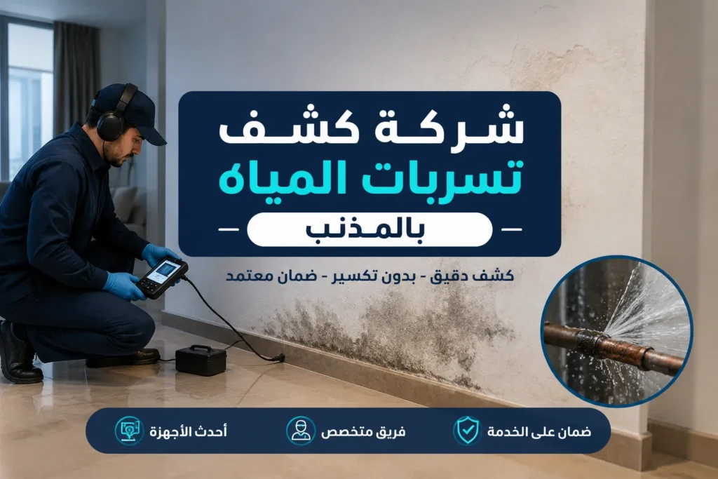 كشف تسربات المياه بالمذنب