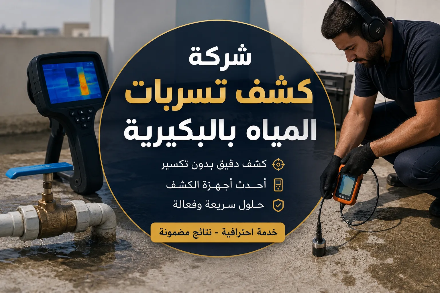 كشف تسربات المياه بالبكيرية