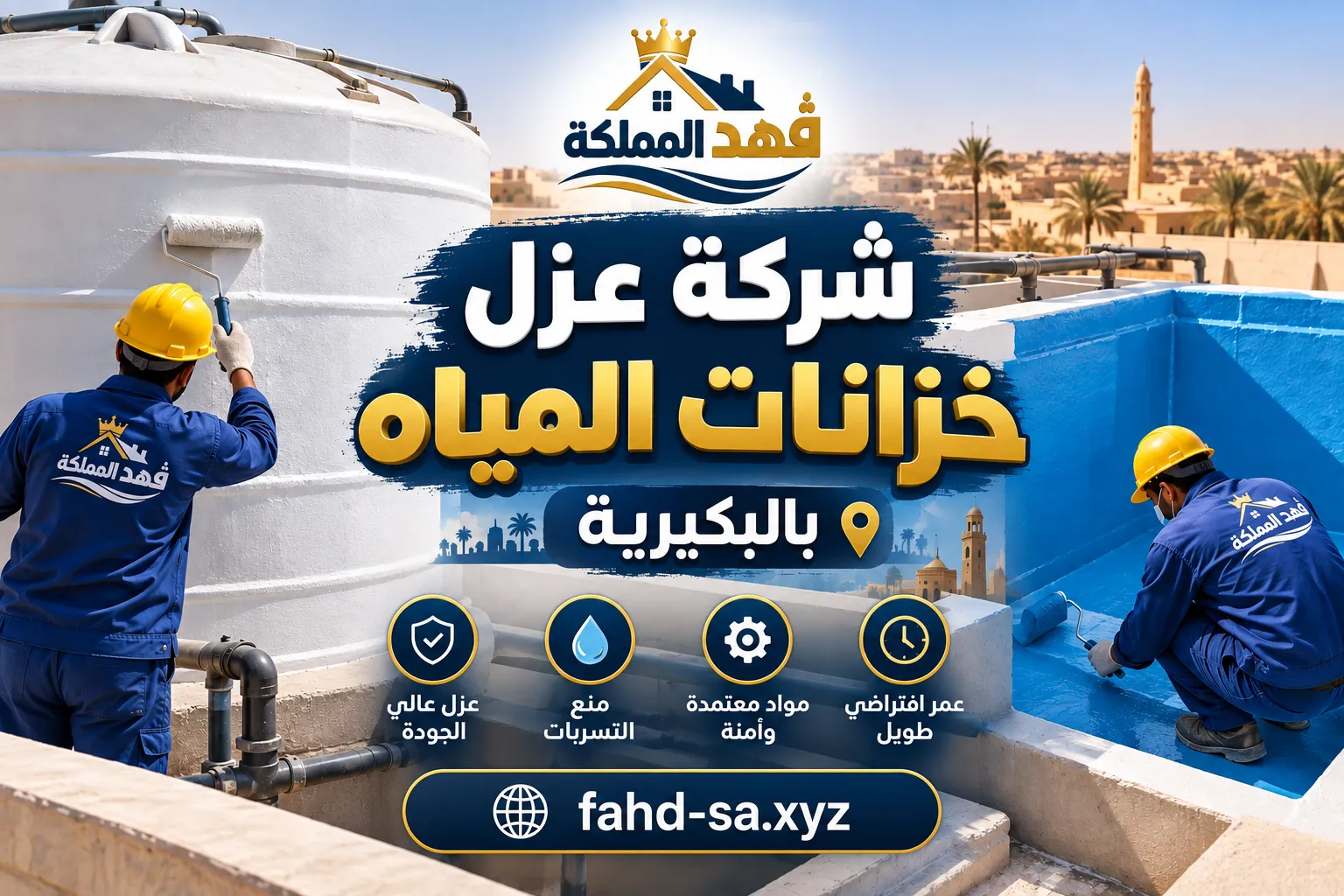 شركة عزل خزانات المياه بالبكيرية